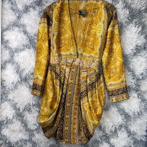 Beautiful Woman Mini Dress- Mustard